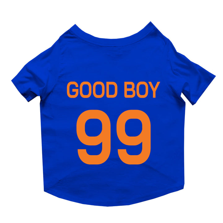 T-20 Cricket World Cup 2024 Customizable Dog Sports Crew Neck T-shirt/Jersey Team India With Customizable Dog Name and Jersey Number