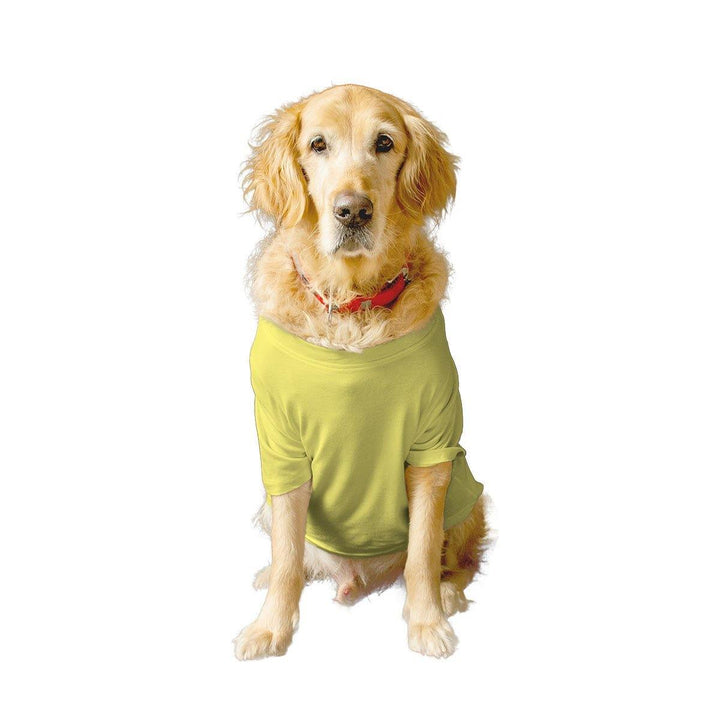 Customize Basic Crew Neck Solid Half Sleeves Dog Tee