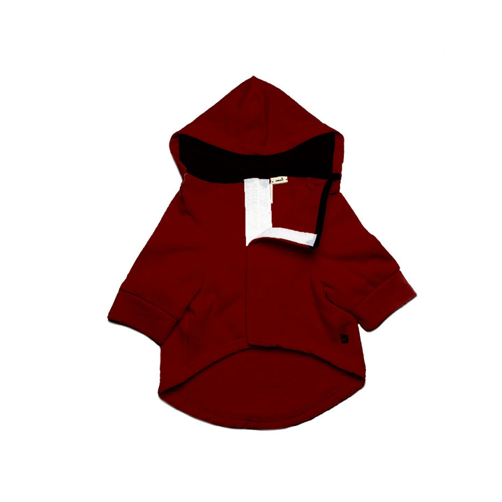 "Cold Nose, Warm Heart" Printed Dog Hoodie Jacket