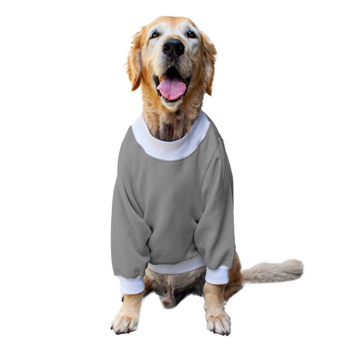 Ruse 'Basics' "Zero Barks Given" Printed Crew Neck Full Sleeve Sweatshirt For Dogs