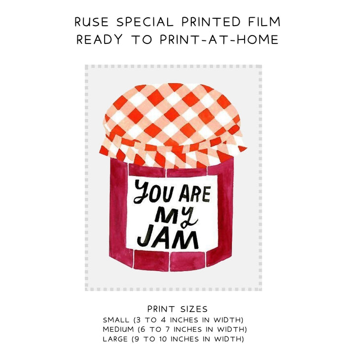 Ruse DIY Print-At-Home Dog T-Shirt (Black) – “You Are My Jam”