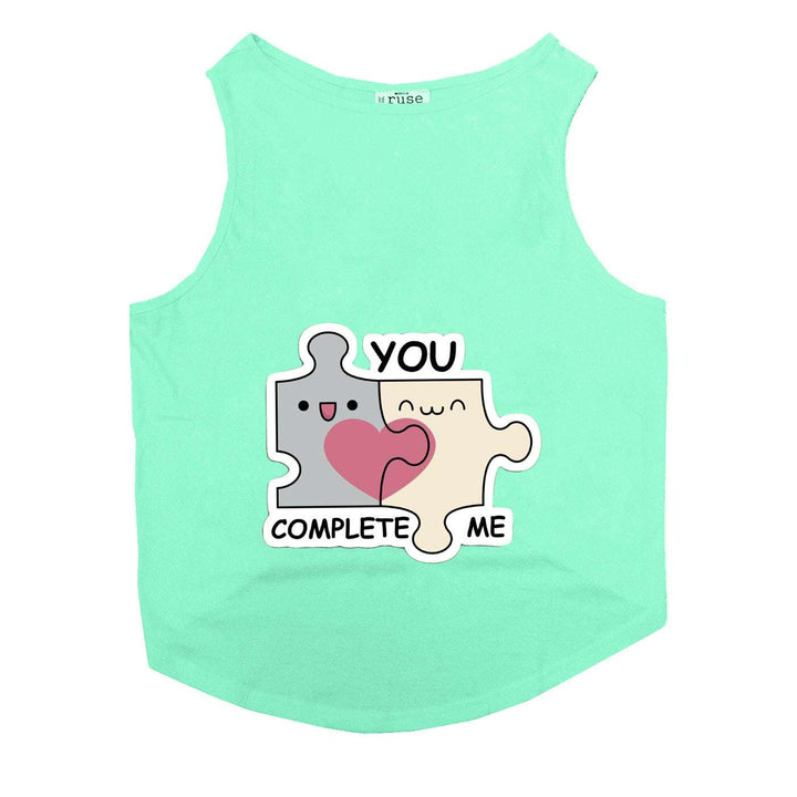 "You Complete Me" Printed Tank Cat Tee