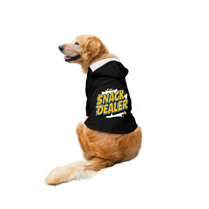 "Snack Dealer" Printed Dog Hoodie Jacket