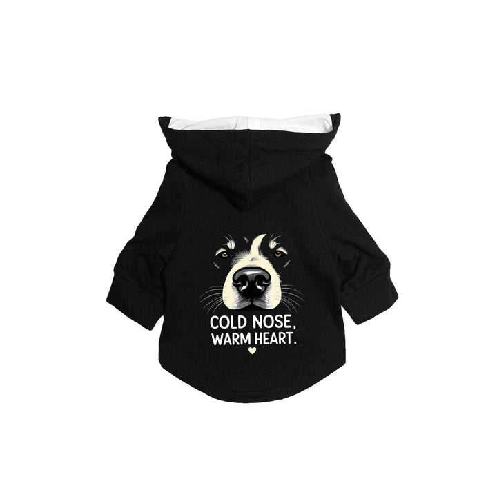 "Cold Nose, Warm Heart" Printed Dog Hoodie Jacket