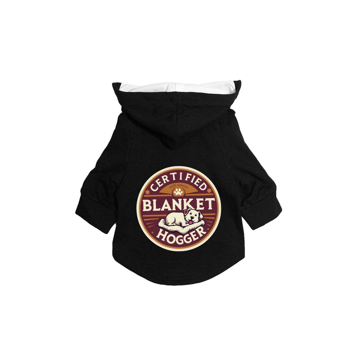 "Certified Blanket Hogger" Printed Dog Hoodie Jacket