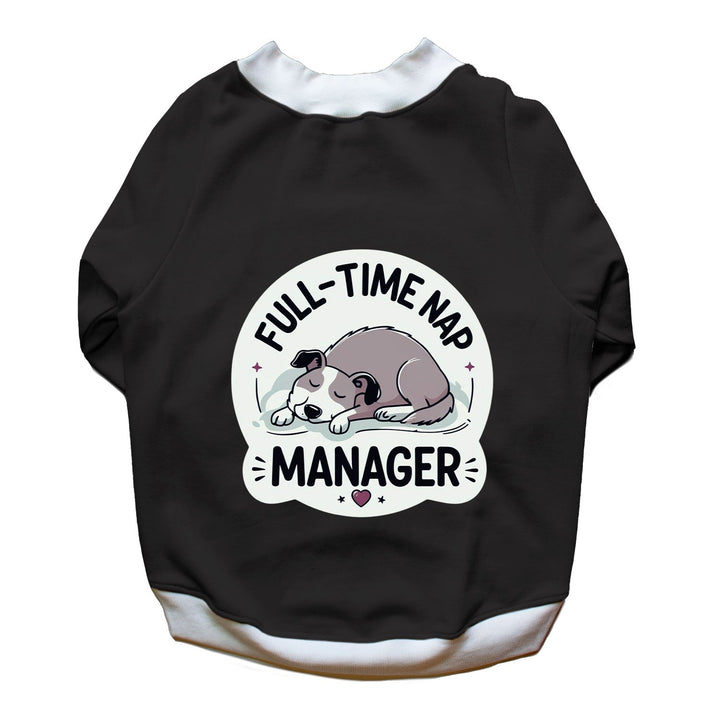 Ruse 'Basics' "Nap Manager" Printed Crew Neck Full Sleeve Sweatshirt For Dogs