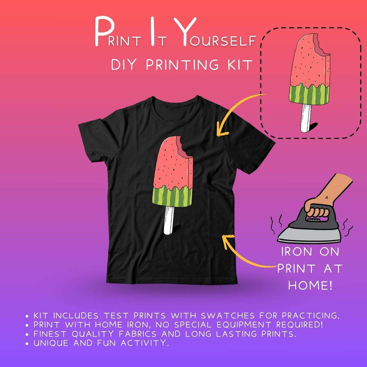Ruse DIY Print-At-Home Unisex Black T-Shirt – “Icicle”