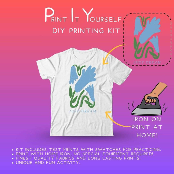Ruse DIY Print-At-Home Unisex White T-Shirt – “Just Dream”