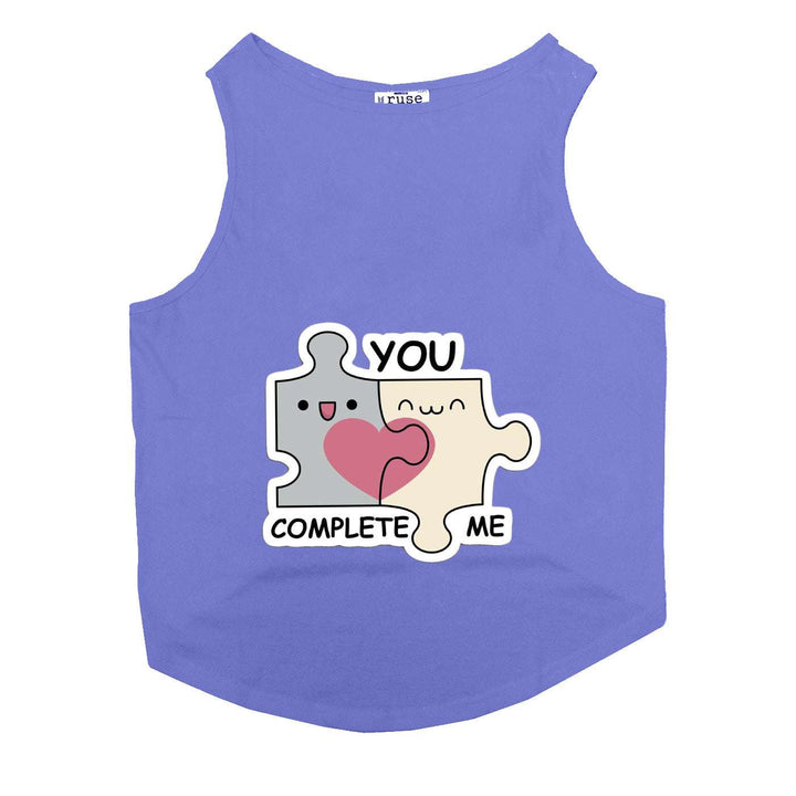 "You Complete Me" Printed Tank Cat Tee