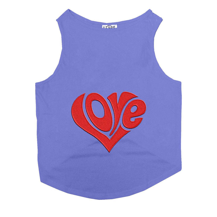 "Love Patch" Printed Tank Cat Tee