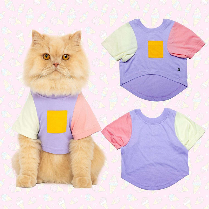 Candy Floss Treat Pocket Cat Tee