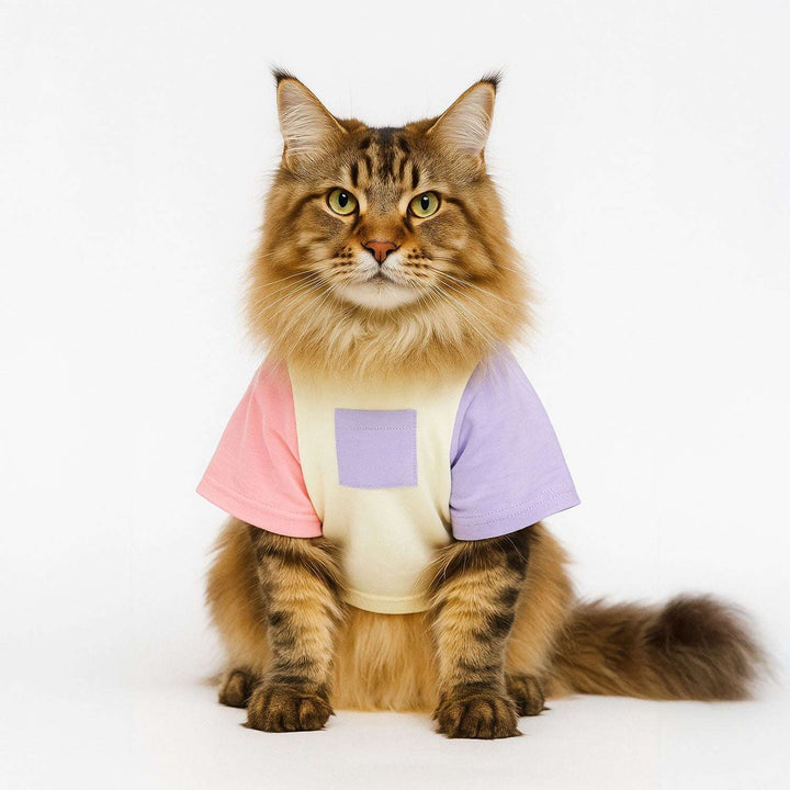 Candy Floss Treat Pocket Cat Tee