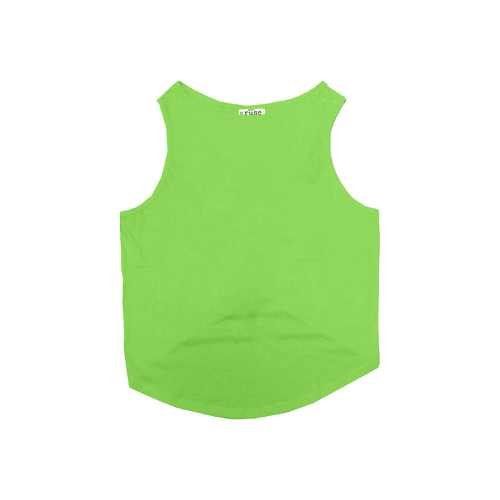 Ruse Customizable DIY Print-At-Home Cotton Dog Tee | Lime Green