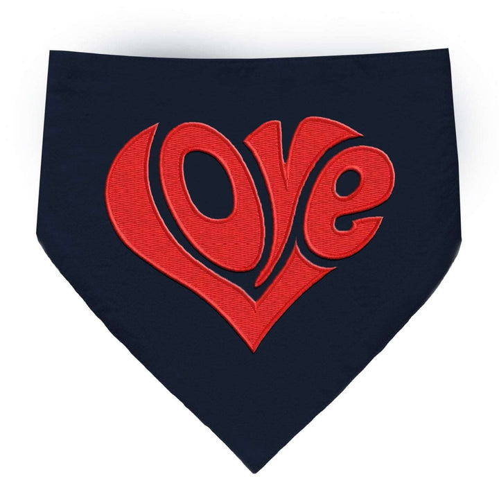 "Love Patch" Printed Cat Bandana with Anti Chafing Elastic
