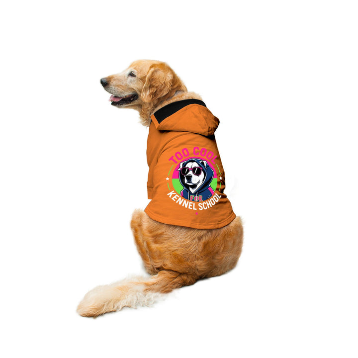 "Too Cool For Kennel School" Printed Dog Hoodie Jacket