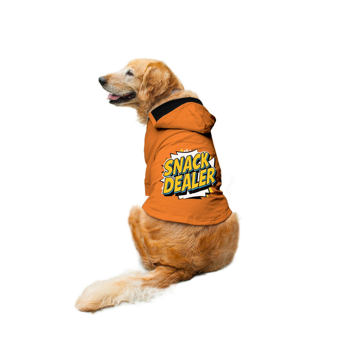 "Snack Dealer" Printed Dog Hoodie Jacket
