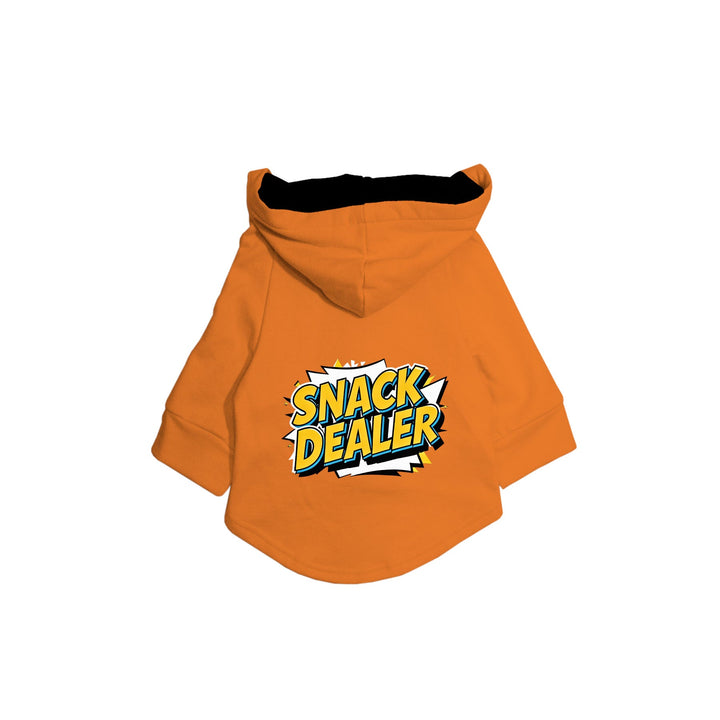"Snack Dealer" Printed Dog Hoodie Jacket