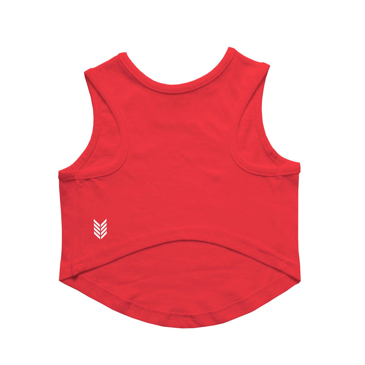 "Smiley Heartbow" Printed Tank Dog Tee