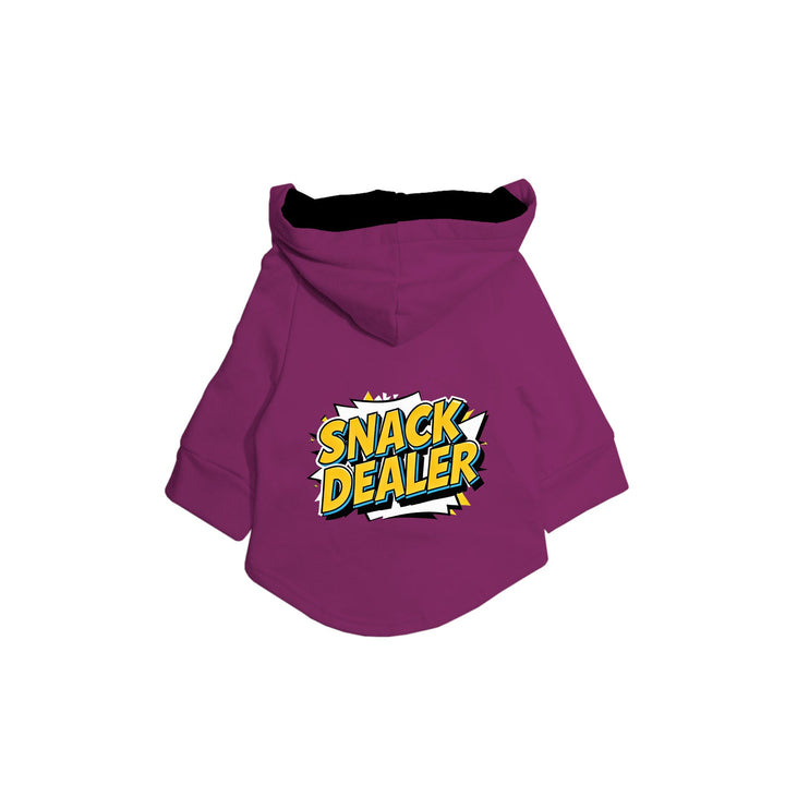"Snack Dealer" Printed Dog Hoodie Jacket