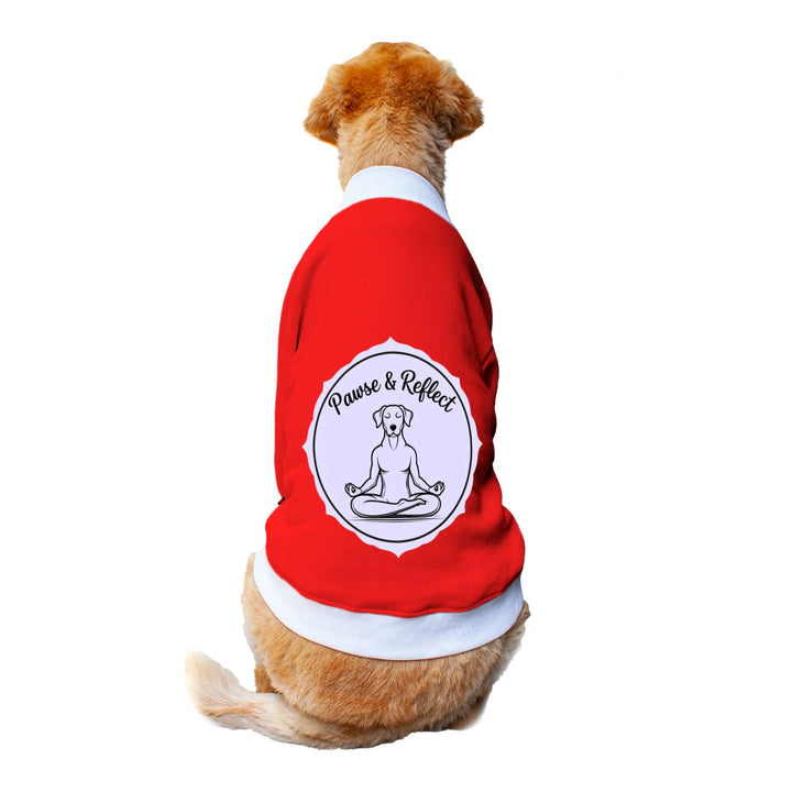 Ruse 'Basics' "Paws and Reflect" Printed Crew Neck Full Sleeve Sweatshirt For Dogs