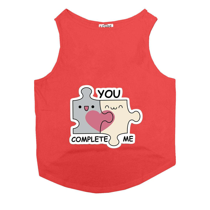 "You Complete Me" Printed Tank Cat Tee