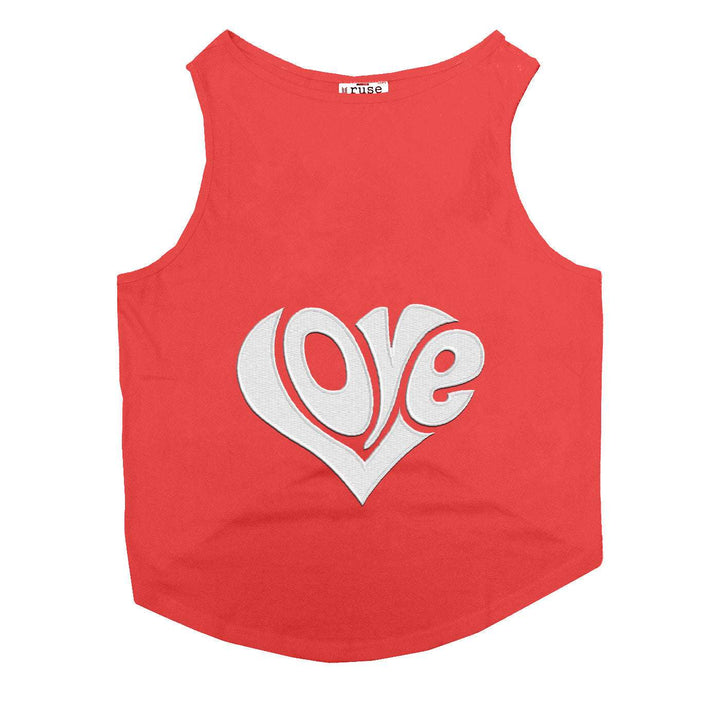 "Love Patch" Printed Tank Cat Tee