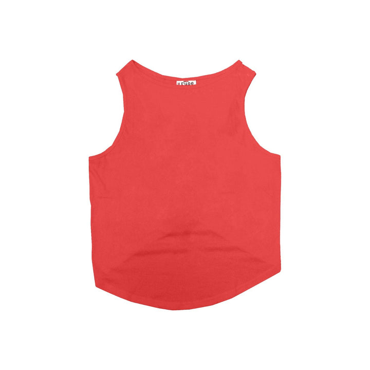 Ruse Customizable DIY Print-At-Home Cotton Dog Tee | Red