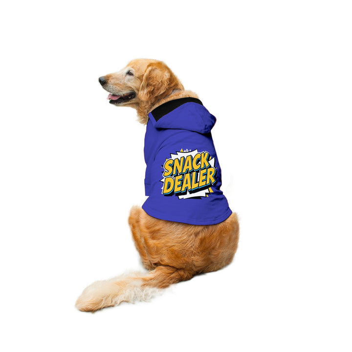 "Snack Dealer" Printed Dog Hoodie Jacket