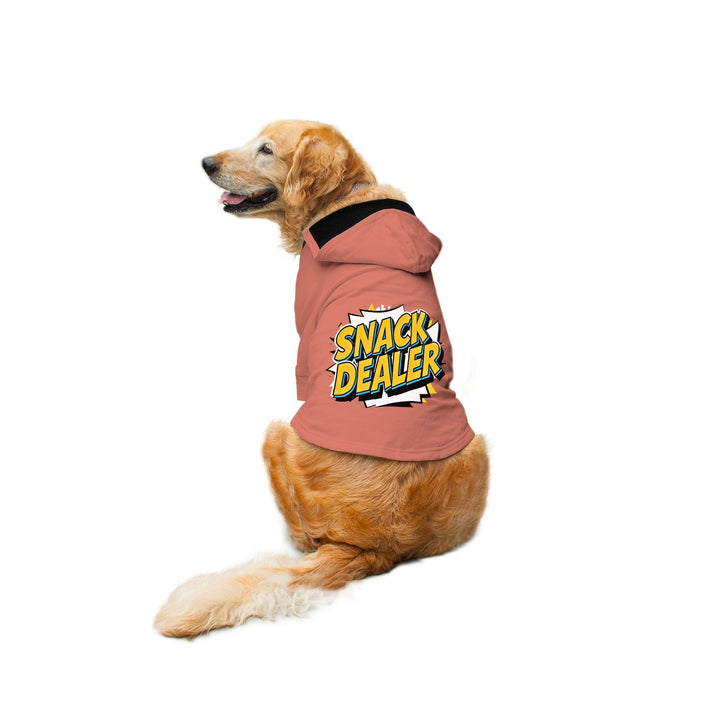 "Snack Dealer" Printed Dog Hoodie Jacket