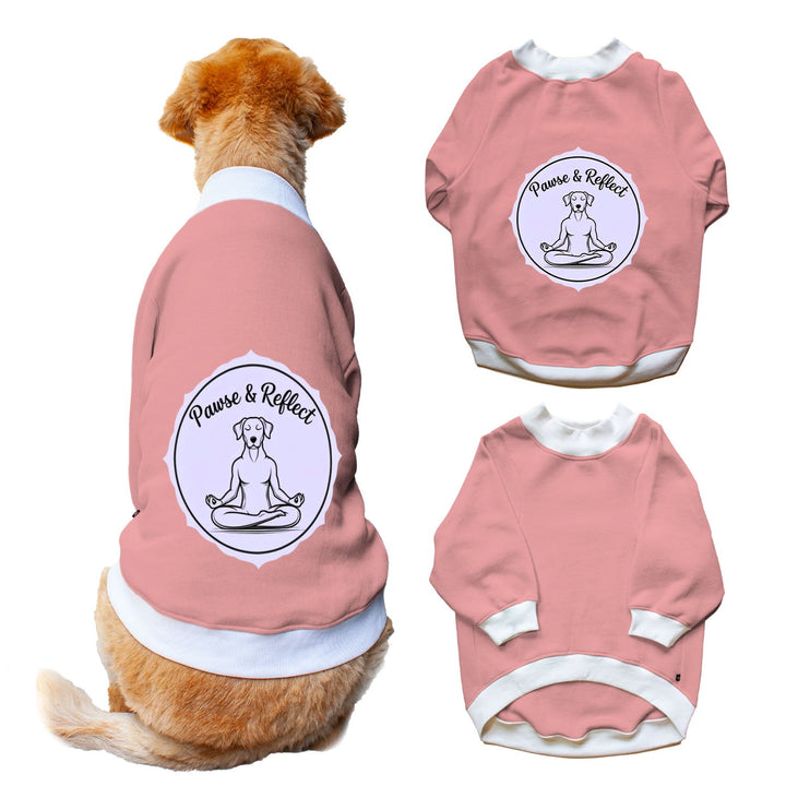 Ruse 'Basics' "Paws and Reflect" Printed Crew Neck Full Sleeve Sweatshirt For Dogs