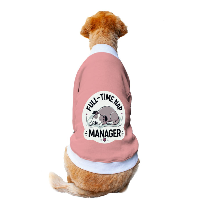 Ruse 'Basics' "Nap Manager" Printed Crew Neck Full Sleeve Sweatshirt For Dogs