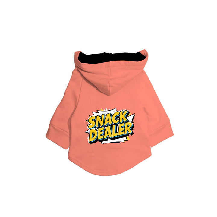 "Snack Dealer" Printed Dog Hoodie Jacket