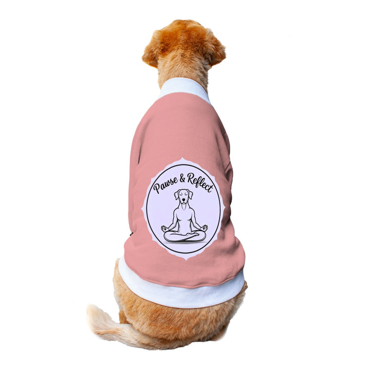 Ruse 'Basics' "Paws and Reflect" Printed Crew Neck Full Sleeve Sweatshirt For Dogs