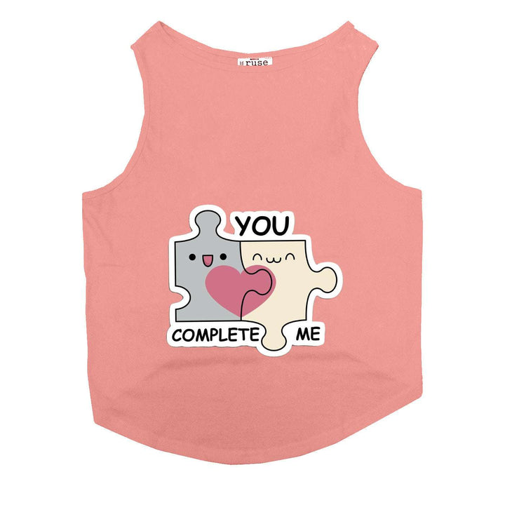 "You Complete Me" Printed Tank Cat Tee