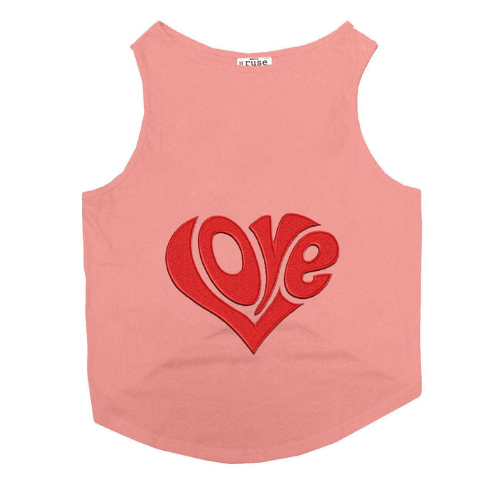 "Love Patch" Printed Tank Cat Tee