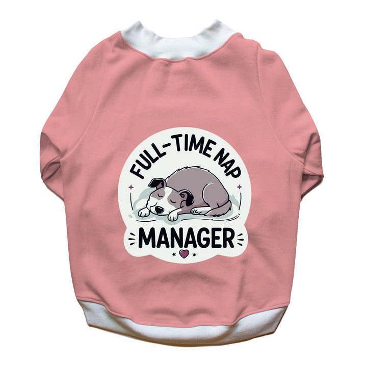 Ruse 'Basics' "Nap Manager" Printed Crew Neck Full Sleeve Sweatshirt For Dogs