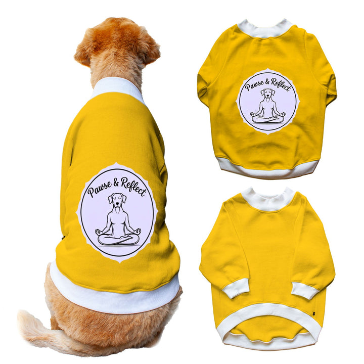 Ruse 'Basics' "Paws and Reflect" Printed Crew Neck Full Sleeve Sweatshirt For Dogs