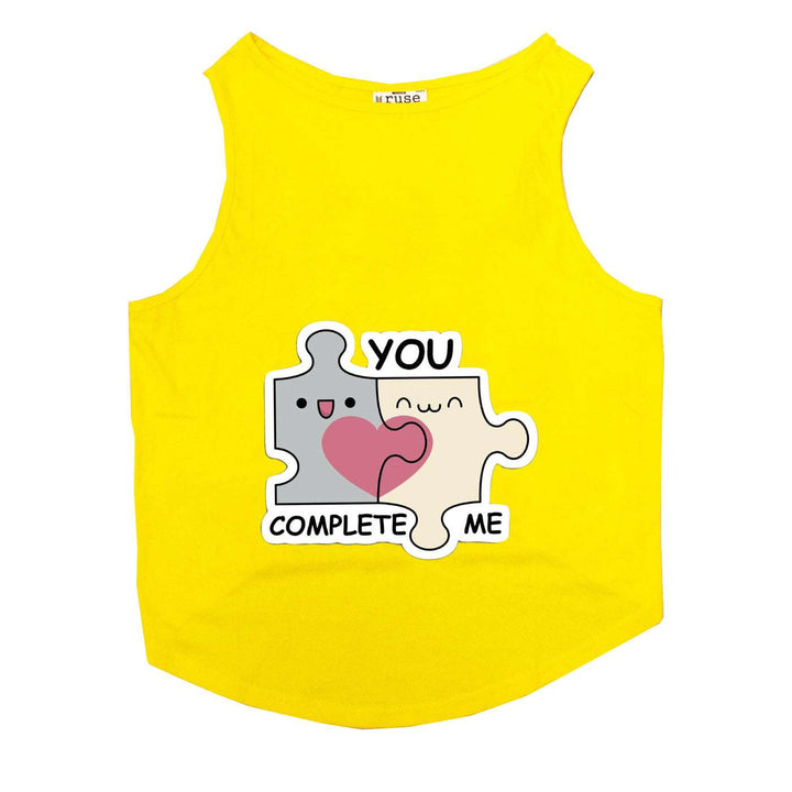 "You Complete Me" Printed Tank Cat Tee