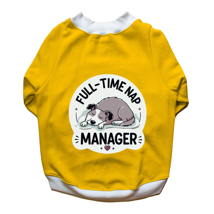 Ruse 'Basics' "Nap Manager" Printed Crew Neck Full Sleeve Sweatshirt For Dogs