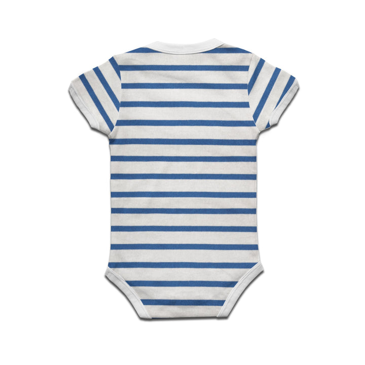 Mimic By Ruse Dalis Cat Printed Striped infant Romper For Baby