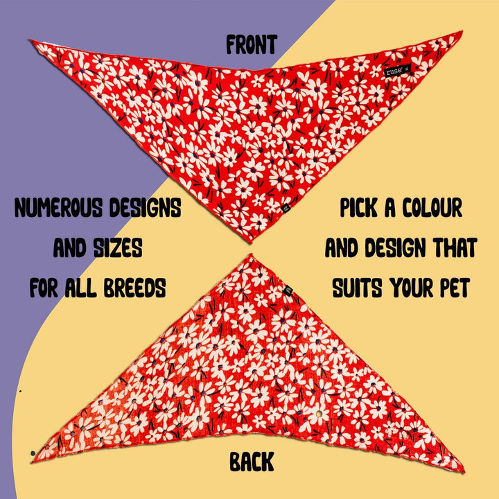 Playtime Allover Printed Knotty Dog Bandana | SoftTech Fabric