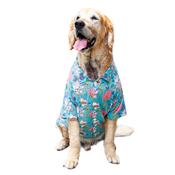 Floral Mist Dog Shirt | SoftTech Fabric