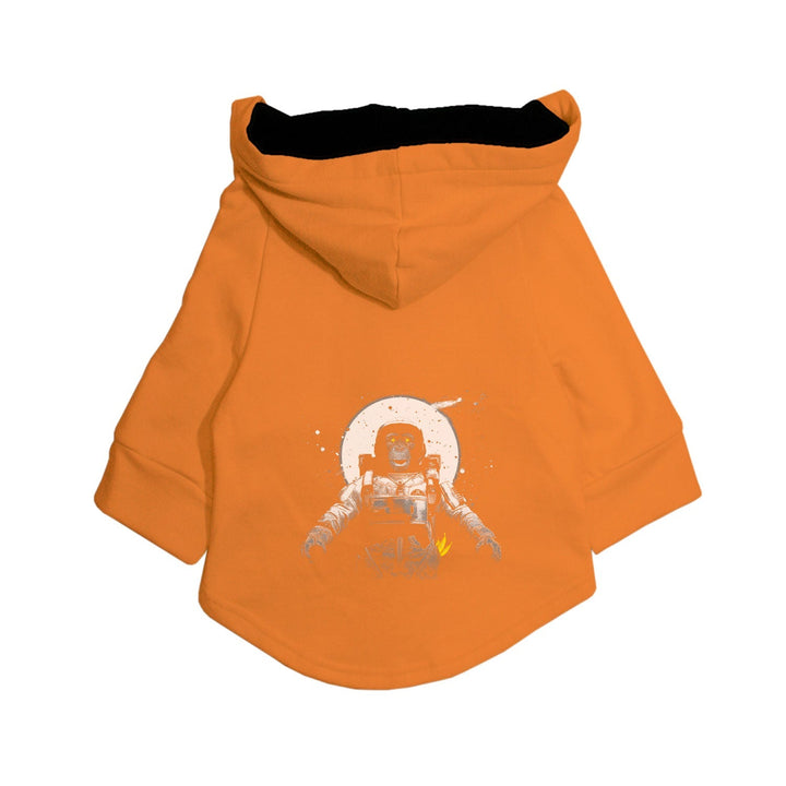 "Astronaut Monkey" Printed Dog Hoodie Jacket