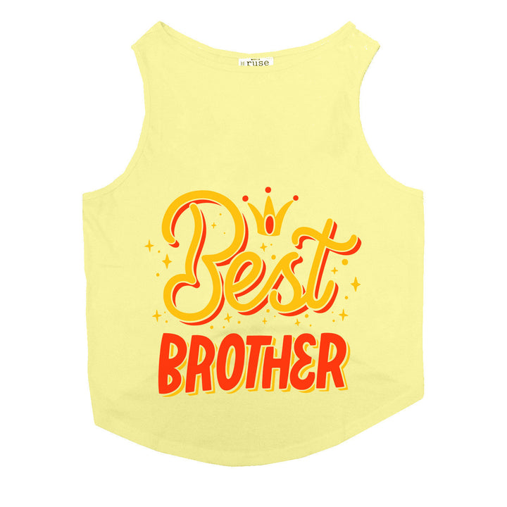 "Best Brother" Printed Tank Cat Tee
