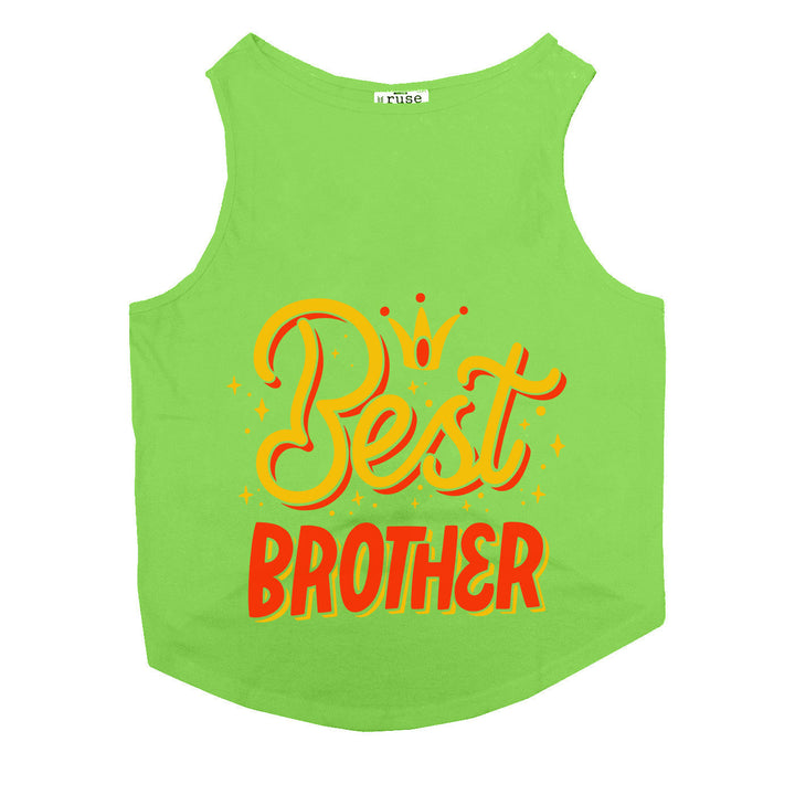 "Best Brother" Printed Tank Dog Tee