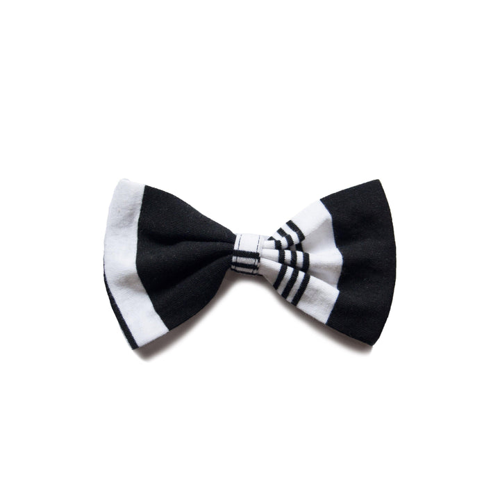 "Black Berry Striper" Upcycled Cat Bow Tie