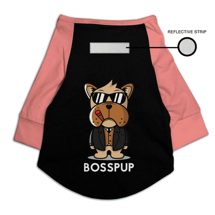 Bosspup Reflective Raglan Dog Tee | Visibilitee Collection