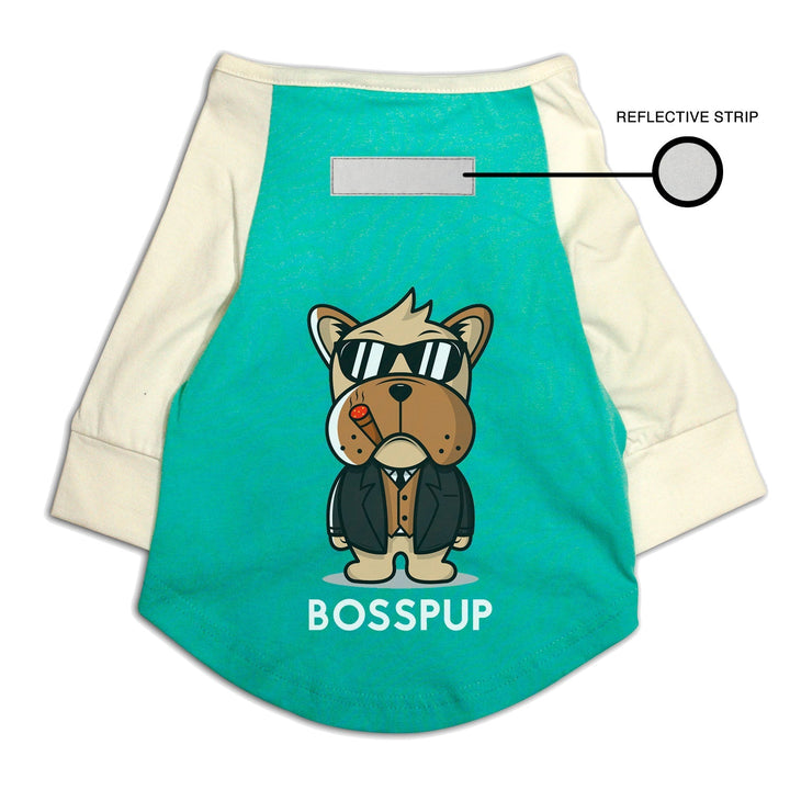 Bosspup Reflective Raglan Dog Tee | Visibilitee Collection