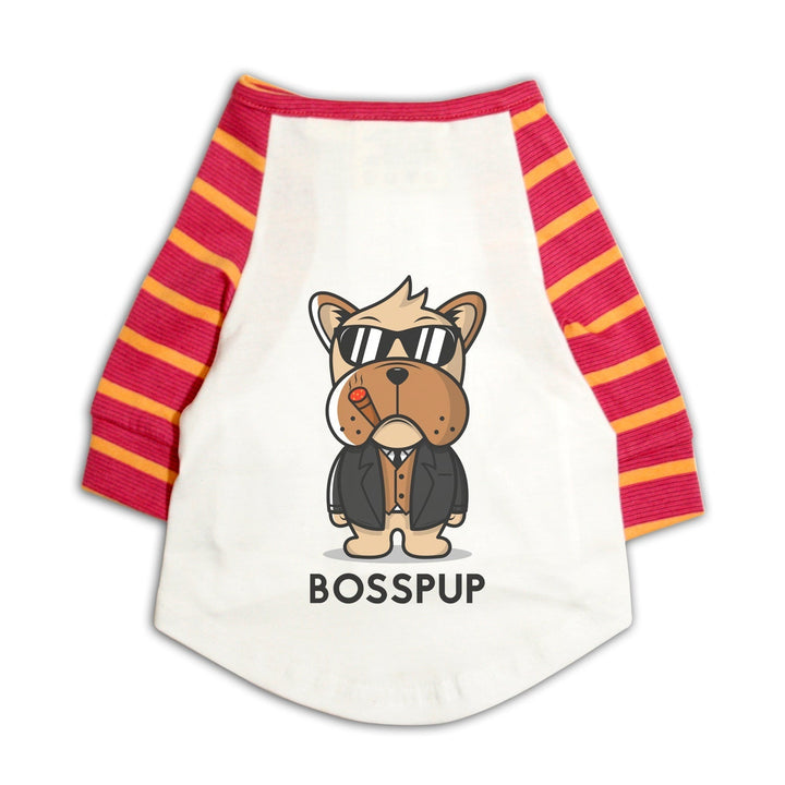 Bosspup Striper Raglan Dog Streetwear Tee