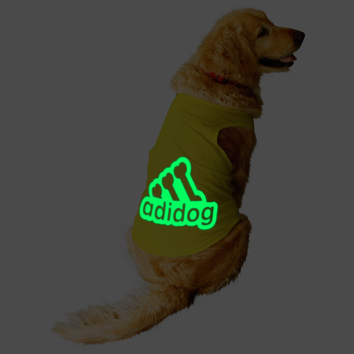 Designer Night Glow Printed Dog Tee